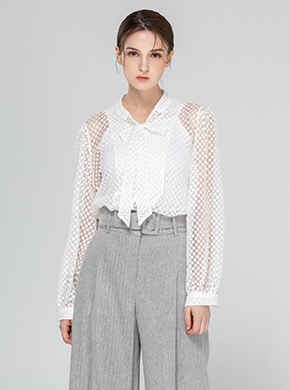 Dot Laced Blouse